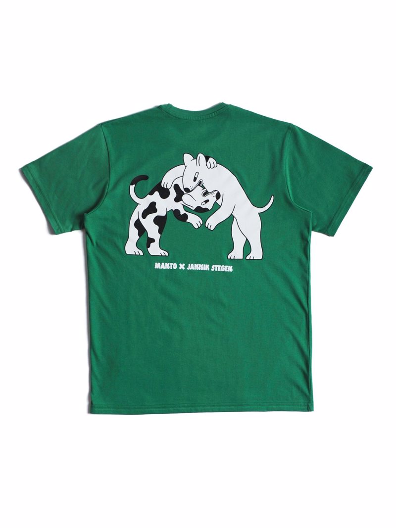 MANTO dogs t-shirt - green
